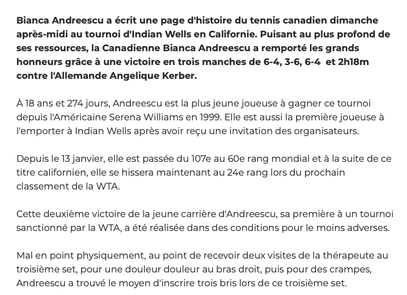GENIE BOUCHARD...sera JALOUSE à VIE...