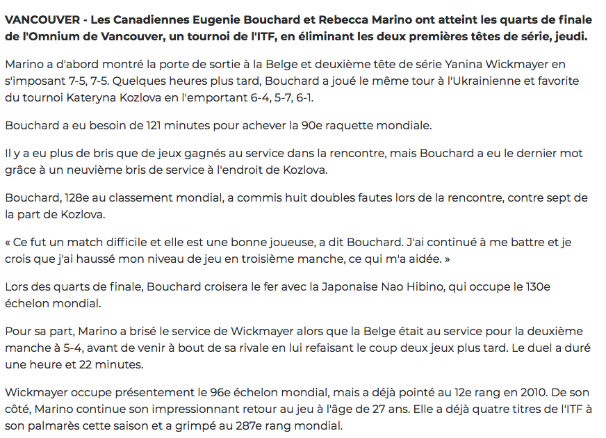 GENIE HAUSSE son niveau de jeu...