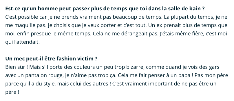 GENIE vous dit comment vous habiller les BOYS..