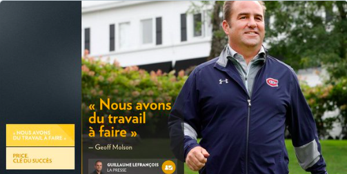 Geoff Molson a du travail à faire...