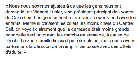 Geoff Molson joue avec les chiffres...et les enfants...