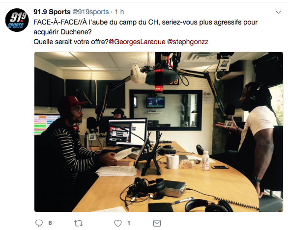 GONZO et LARAQUE croient DUR comme FER à Duchene à Montréal...