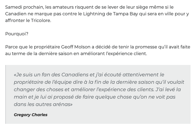 Gregory Charles pour les MATANTES et MONONCLES du Centre Bell...