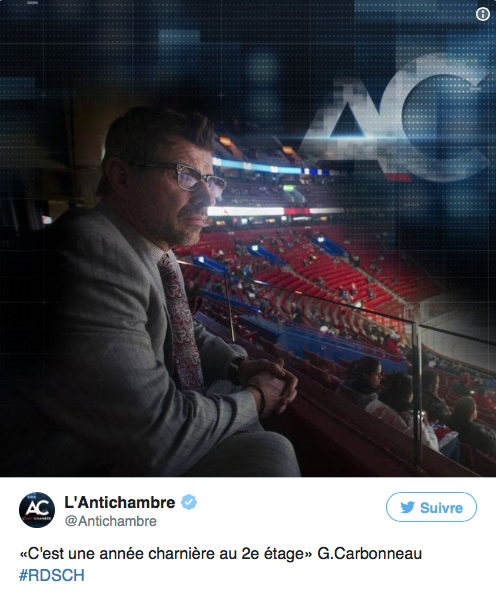 Guy Carbonneau semble JALOUX de Marc Bergevin...