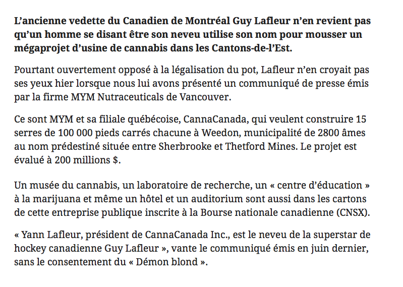 Guy Lafleur est en FURIE!!!!!!!!! LA CRISE du POT!!!!!!