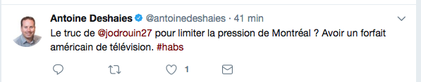 HAHA!!!  Comment Jonathan Drouin ignore les médias???????