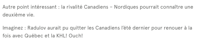 HAHA!!! LA KHL à Québec!!!!!