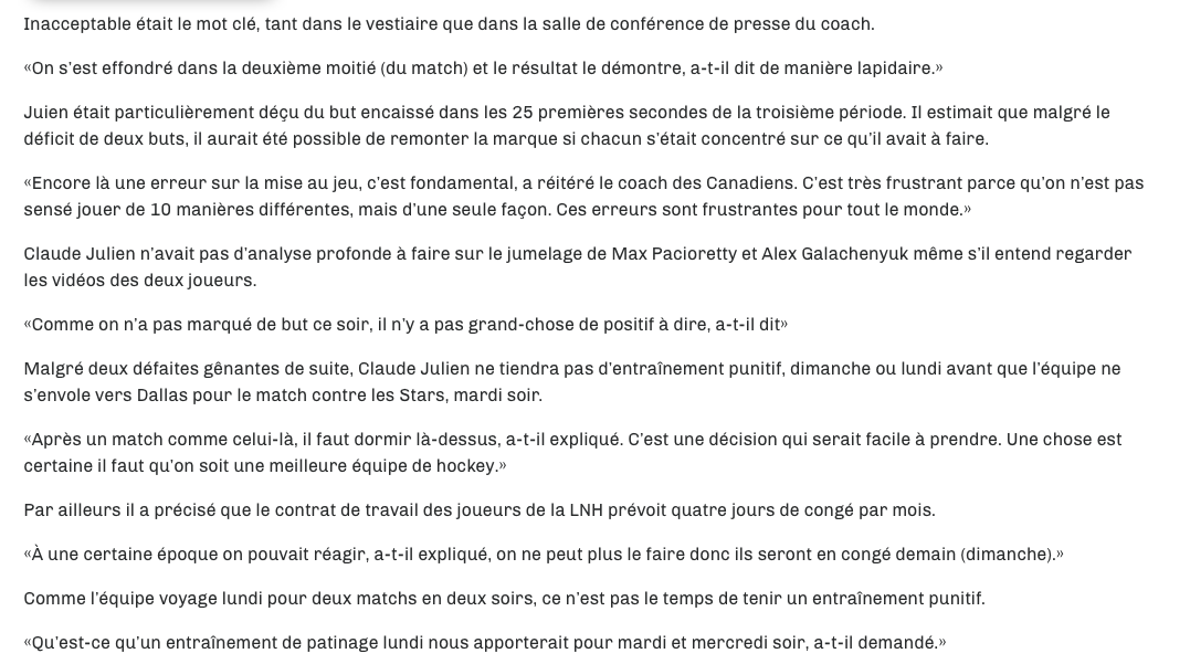 HAHA!!!! Le CH...est en CONGÉ aujourd'hui...