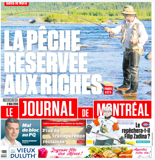 HAHA!!!! Le JOURNAL de MONTRÉAL vient d'allumer...