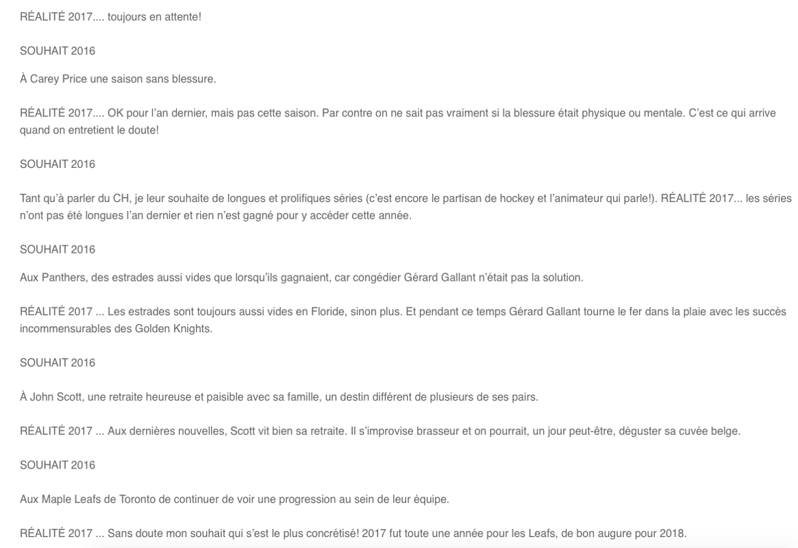 HAHA!!!! Les prédictions de TVA Sports...