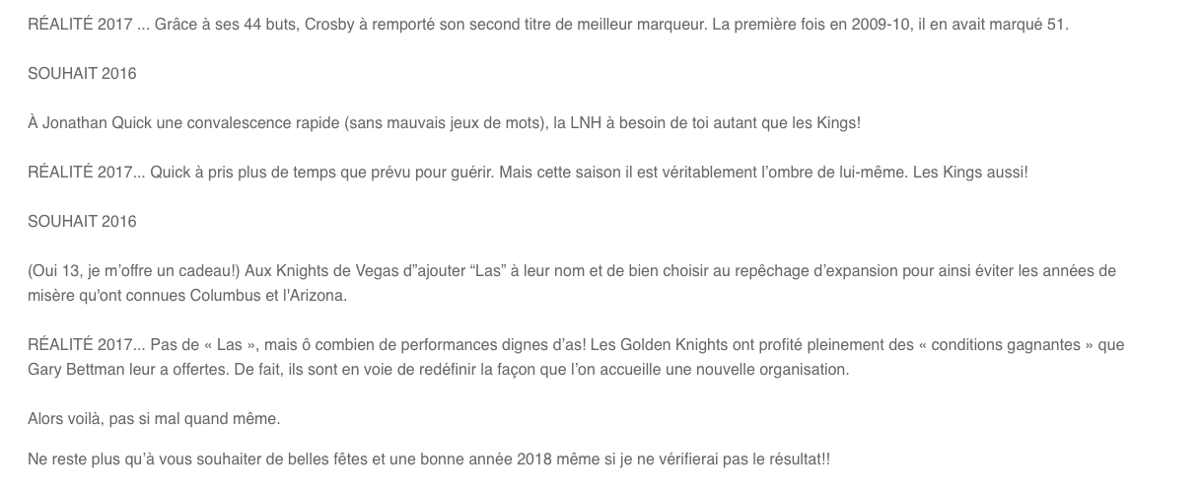 HAHA!!!! Les prédictions de TVA Sports...