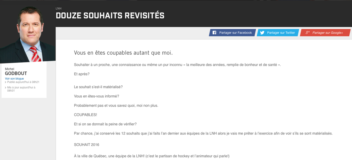 HAHA!!!! Les prédictions de TVA Sports...