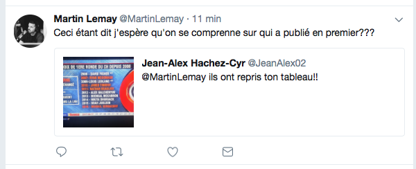 HAHA!!!  Martin Lemay est en TA...TVA Sports le COPIE...