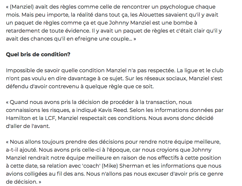 HAHA!!!! On dirait qu'on parle de Marc Bergevin...