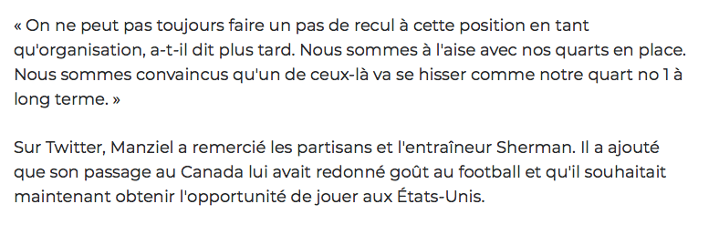 HAHA!!!! On dirait qu'on parle de Marc Bergevin...