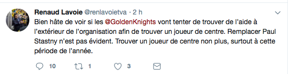 HAHA!!!! On envoie Tomas Plekanec à Vegas!!!!!