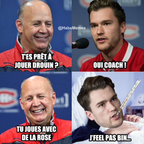 HAHA!!!!! On sait pourquoi Jonathan Drouin voulait manquer la GAME..