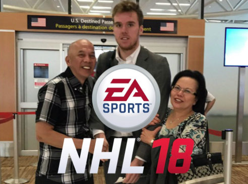 HAHA!!!! On vous avait dit que Connor McDavid allait être sur le COVER de NHL 18...