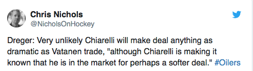 HAHA!!! Peter Chiarelli ne veut pas faire un TRADE à la VATANEN..