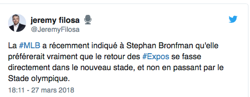 HAHA!!!! Ramenez les Expos...dans le STADE OLYMPIQUE..