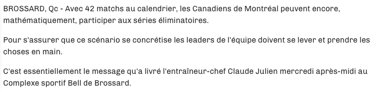 HAHA!!! Tes LEADERS...vont tous se faire échanger...