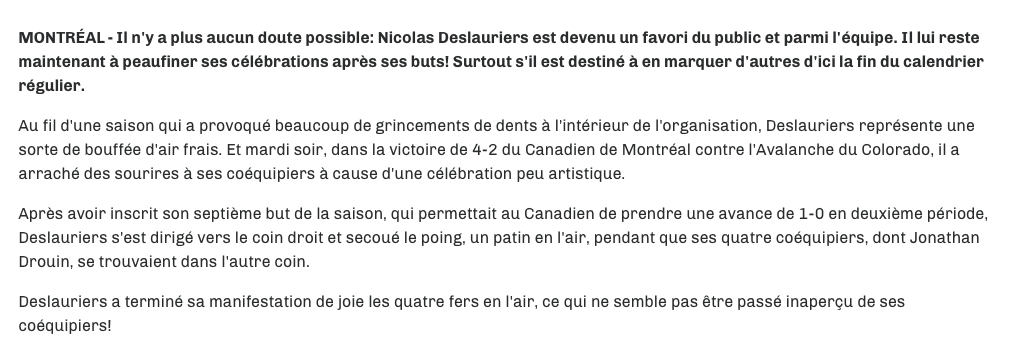 HAHA!!! Tout le monde rit de Nicolas Deslauriers!!!!