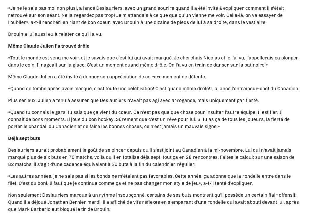 HAHA!!! Tout le monde rit de Nicolas Deslauriers!!!!