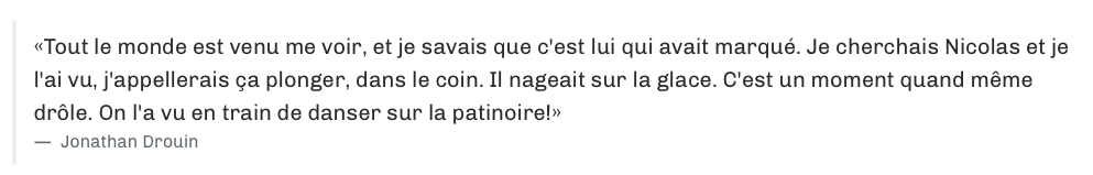 HAHA!!! Tout le monde rit de Nicolas Deslauriers!!!!