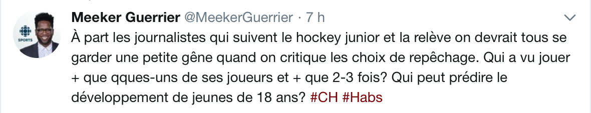 HAHA...CALME TOI, LE JOURNALISTE SPORTIF DE RADIO-CANADA !!!