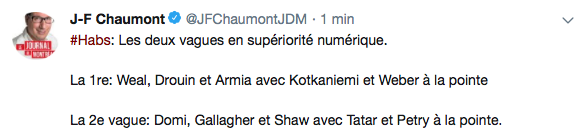 HAHA...Claude Julien a le culot d'en ajouter une couche...