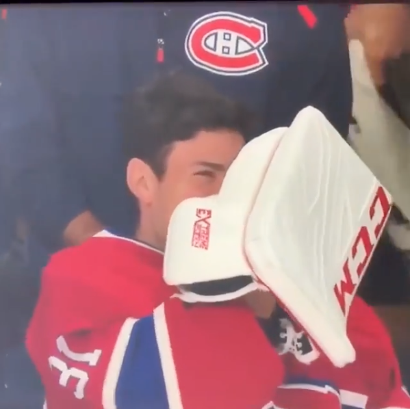 HAHAHA...Carey Price a lâché une BOMBE sur le banc...