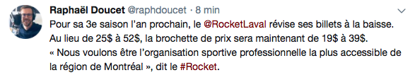 HAHA...Le Rocket se la joue ÉQUIPE DU PEUPLE...