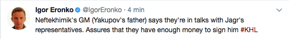 HAHA...Pauvre Jaromir Jagr...