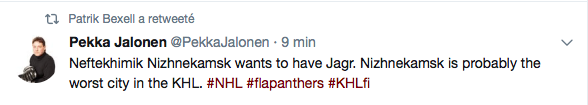 HAHA...Pauvre Jaromir Jagr...
