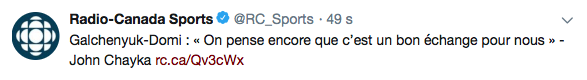 HAHA...Son équipe peut BEN être pourrie...