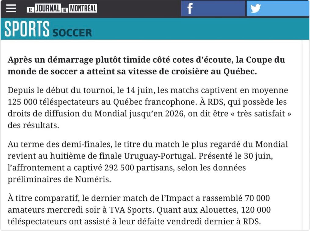 HAHA...TVA SPORTS, doit tellement être fier !!!