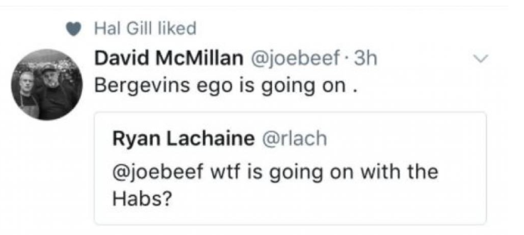 Hal Gill peut bien nous parler de l'EGO de Marc Bergevin...