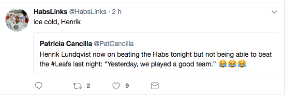 Henrik Lundqvist DÉTRUIT le Canadien de Montréal..