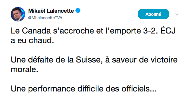 HONTE à Maxime Comtois...