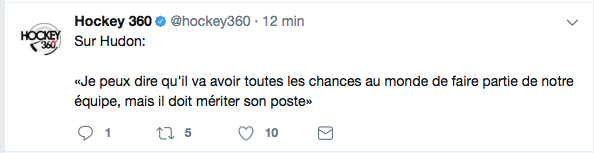 Hudon dans la LNH? Drouin au CENTRE? Chucky à Montréal?