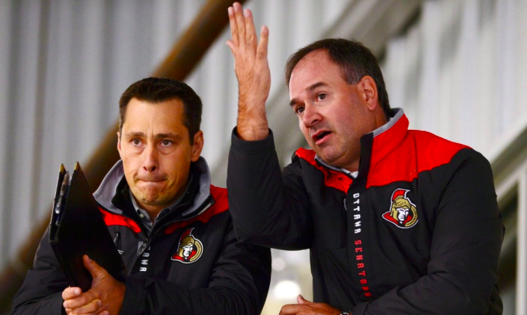 Il commence à avoir de la tension entre Guy Boucher et Pierre Dorion.