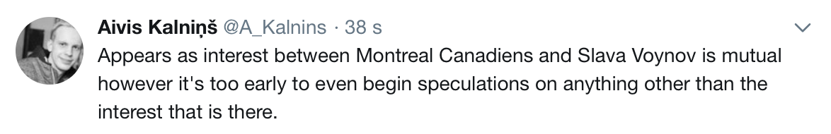 Il continue d'avoir un intérêt mutuel...