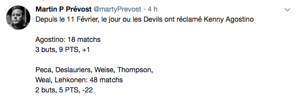 Il devait être trop bon pour Marc Bergevin...