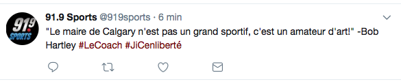 Il faudrait que Calgary et Québec s