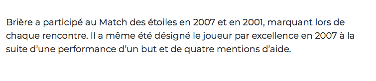 Il faut dire à Daniel Brière.. Que tous les fans s'en CAL...du match des étoiles..