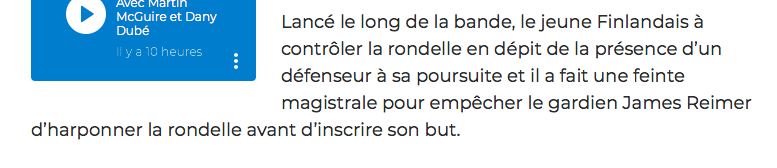 Il faut le surnommer Pavel Datsyuk 2.0...