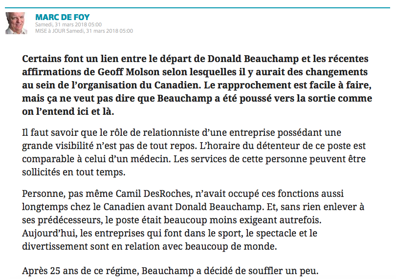  Il faut vraiment parler à Marc Bergevin et Carey Price...