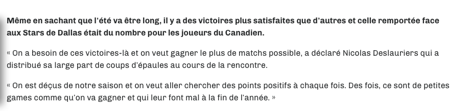  Il va falloir faire un dessin à Nicolas Deslauriers...