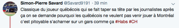 Il y a des FEFANS qui défendent Jonathan Drouin..