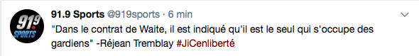 Il y a quand même des limites à donner du pouvoir à Stéphane Waite...